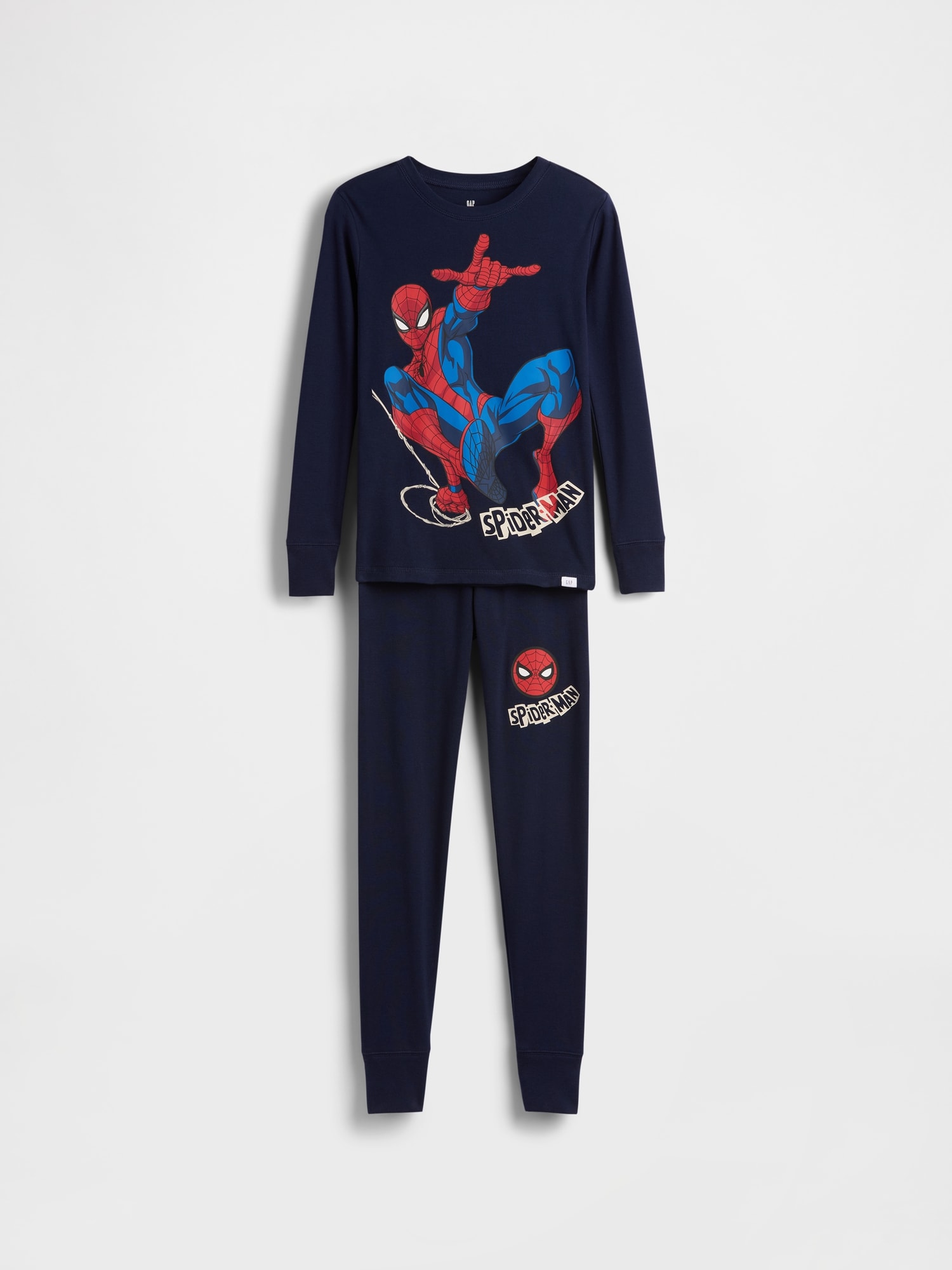 PYJAMA EN COTON BIOLOGIQUE BROSSÉ À MOTIF DE SPIDER-MAN POUR ENFANT