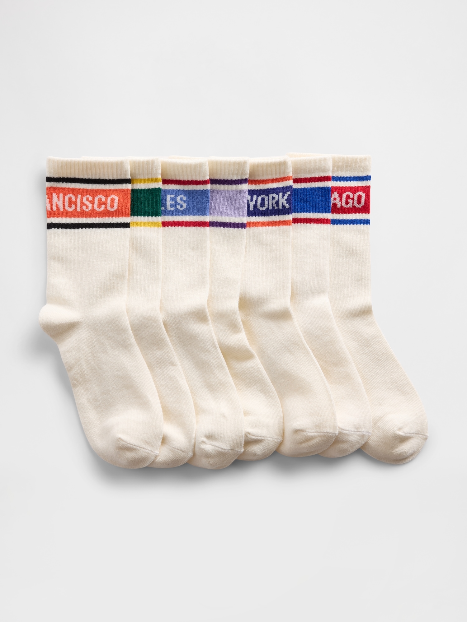 Kids City Crew Socks (7-Pack)
