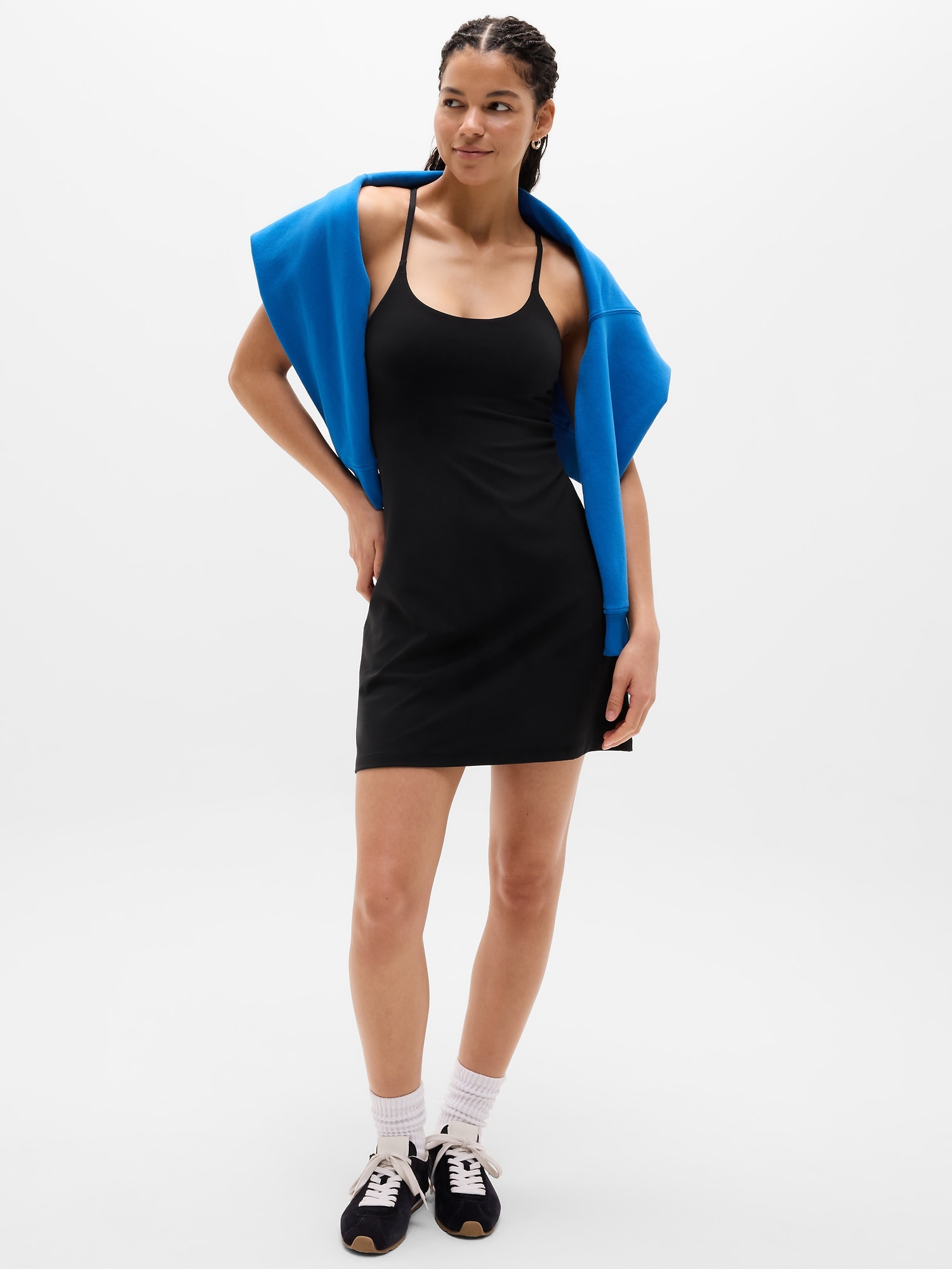 chinese dress ladies One-Piece Activewear Dress with Stretchy Built-In Shorts & Bra – Zuluzenith