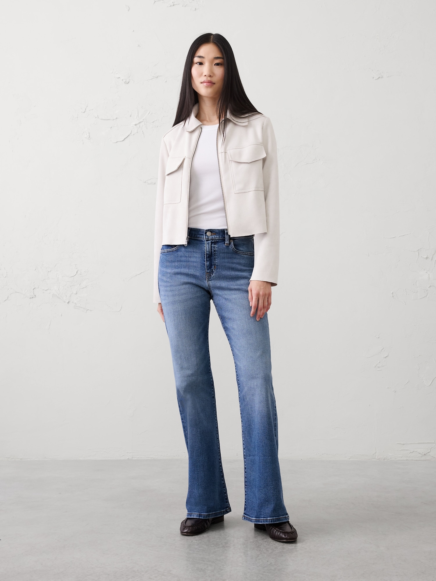 Bootcut Mid-Rise Slim Jean