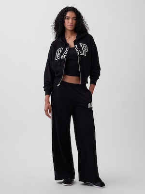 GAPロゴ フレンチテリー ワイドパンツ