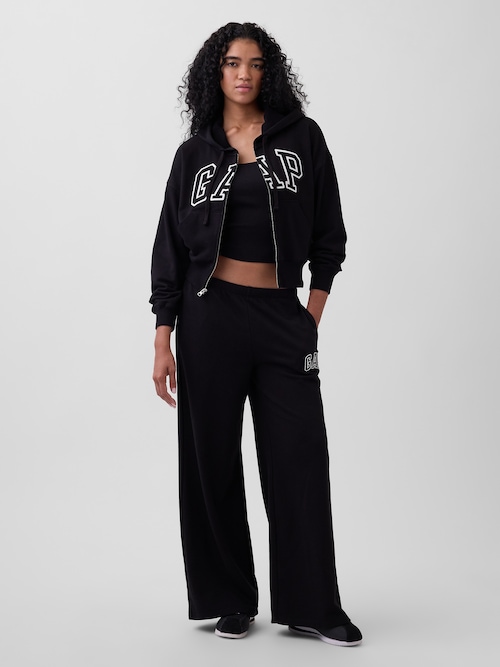 GAPロゴ フレンチテリー ワイドパンツ