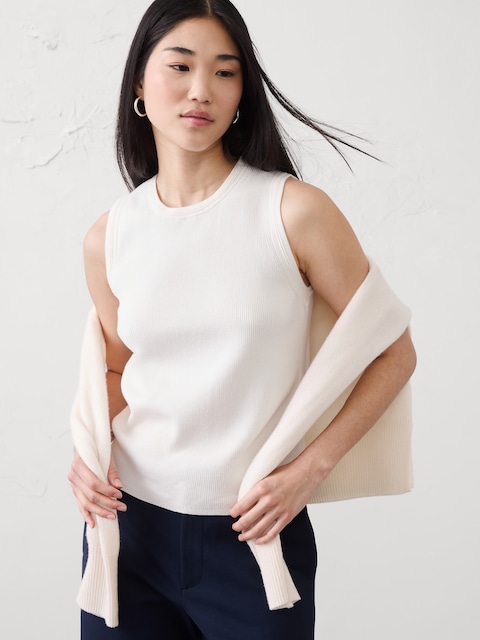 Ribbed Sweater Tank