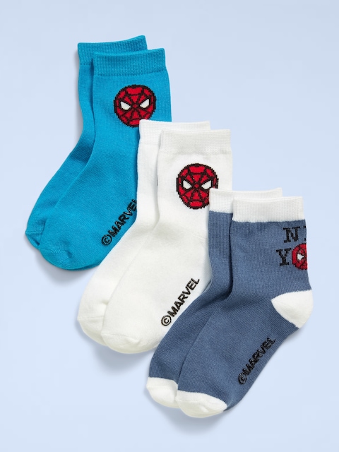 Old Navy x Marvel Spider-Man Unisex Crew Socks 3-Pack for Toddler & Baby - Spider