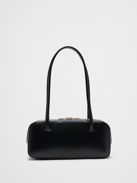 Vegan Leather East West Top Handle Bag