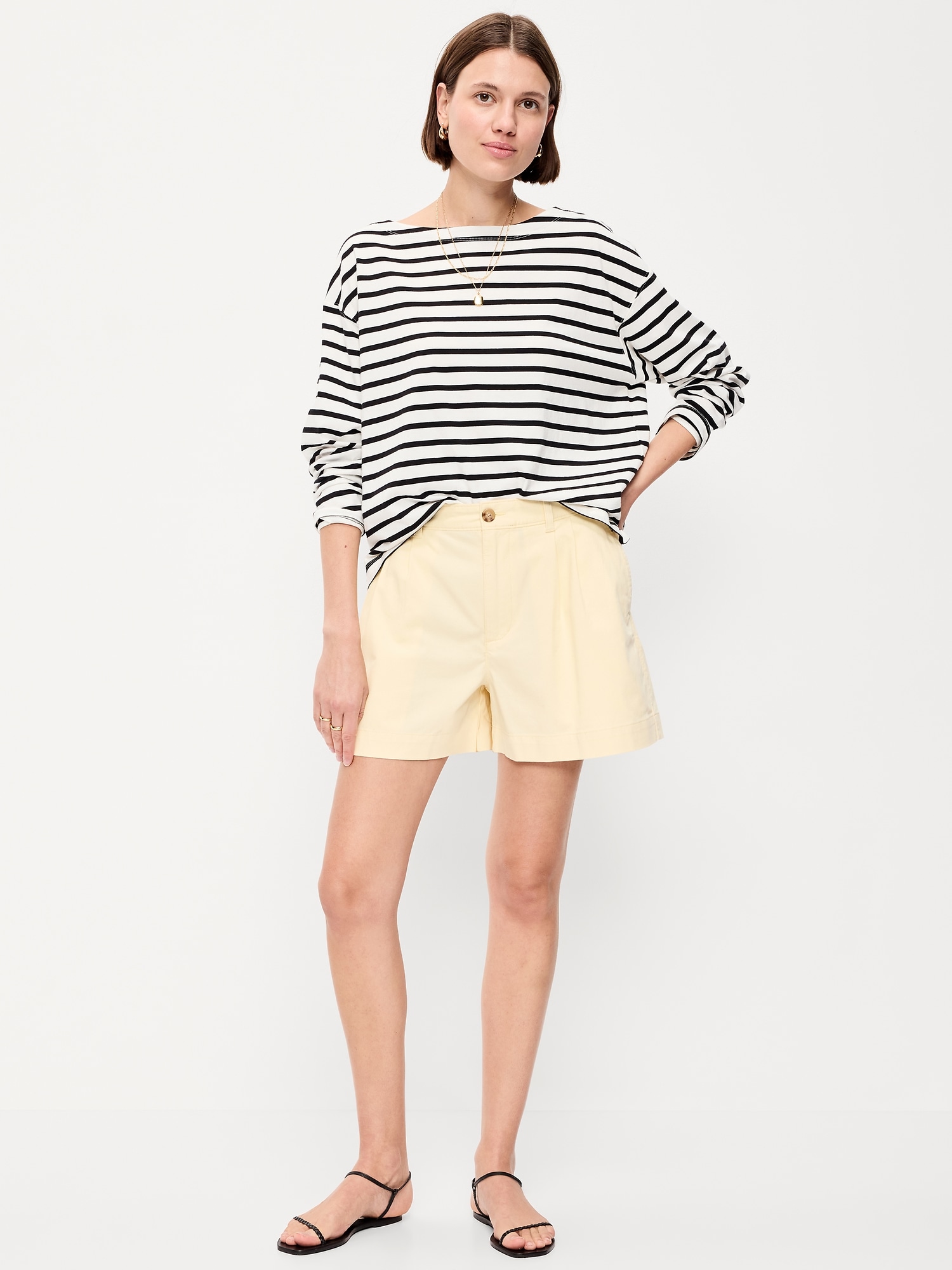 High-Waisted OGC Chino Shorts -- 6-inch inseam