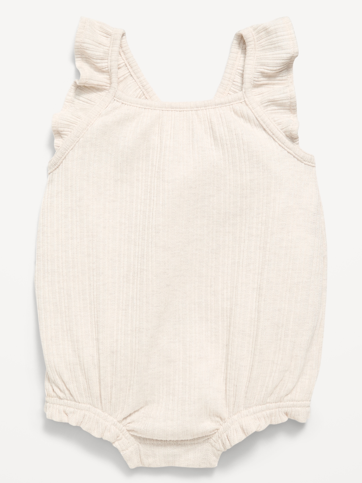 Sleeveless Ruffle-Trim Romper for Baby