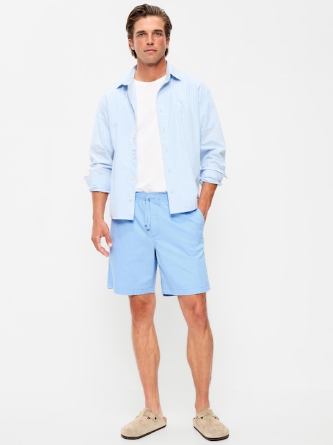 Twill Jogger Shorts -- 7-inch inseam
