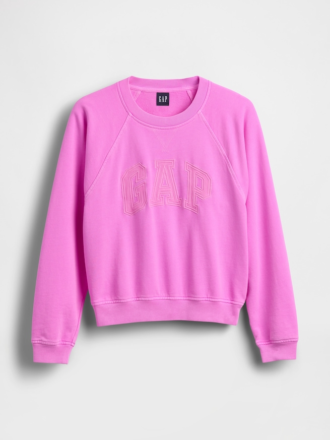 フレンチテリー ラグラン GAPロゴスウェットシャツ-4