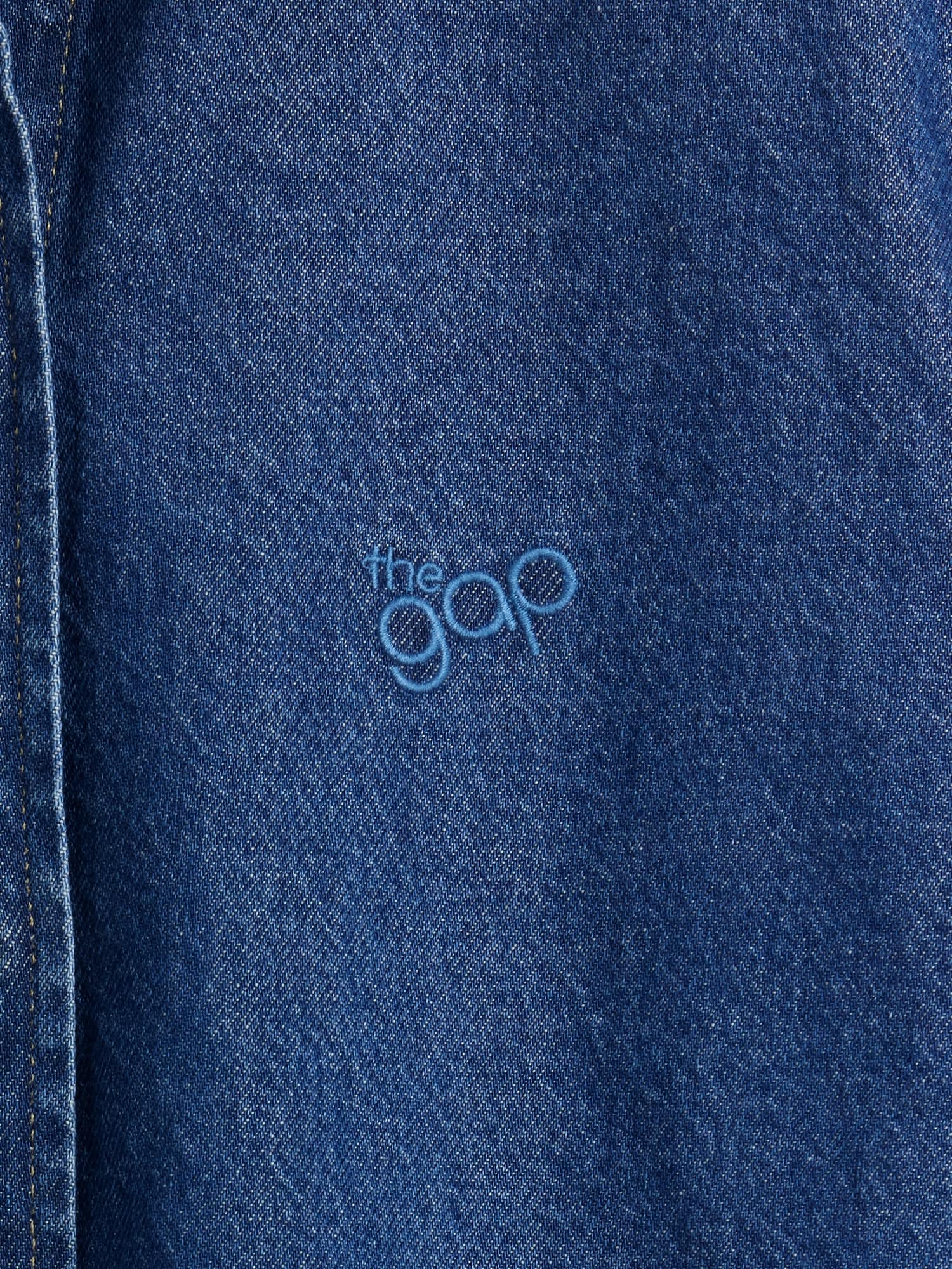 ウルトラソフトデニム GAPロゴシャツ-3