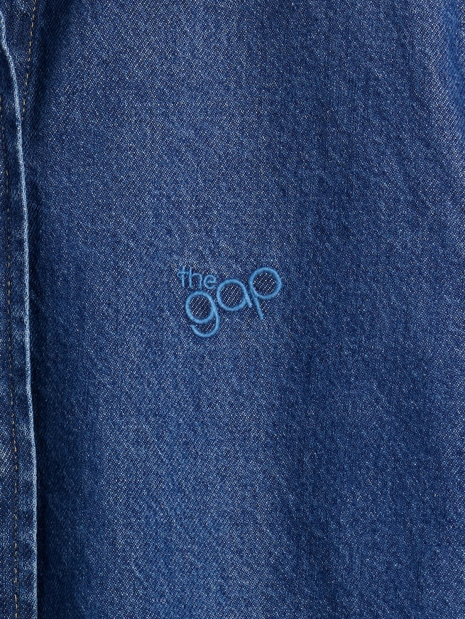 ウルトラソフトデニム GAPロゴシャツ-3