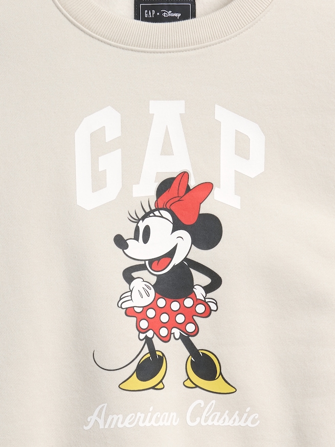 GapKids &times; ディズニー オーバーサイズ ウェッジ GAPロゴ スウェットシャツ-3