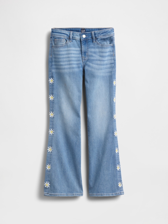 ハイライズ 刺しゅうワッペン '70s フレアデニム (キッズ)-1