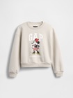 GapKids &times; ディズニー オーバーサイズ ウェッジ GAPロゴ スウェットシャツ-1