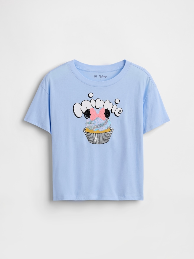 GapKids &times; ディズニー オーバーサイズ フリッピー変身スパンコール グラフィックTシャツ-3