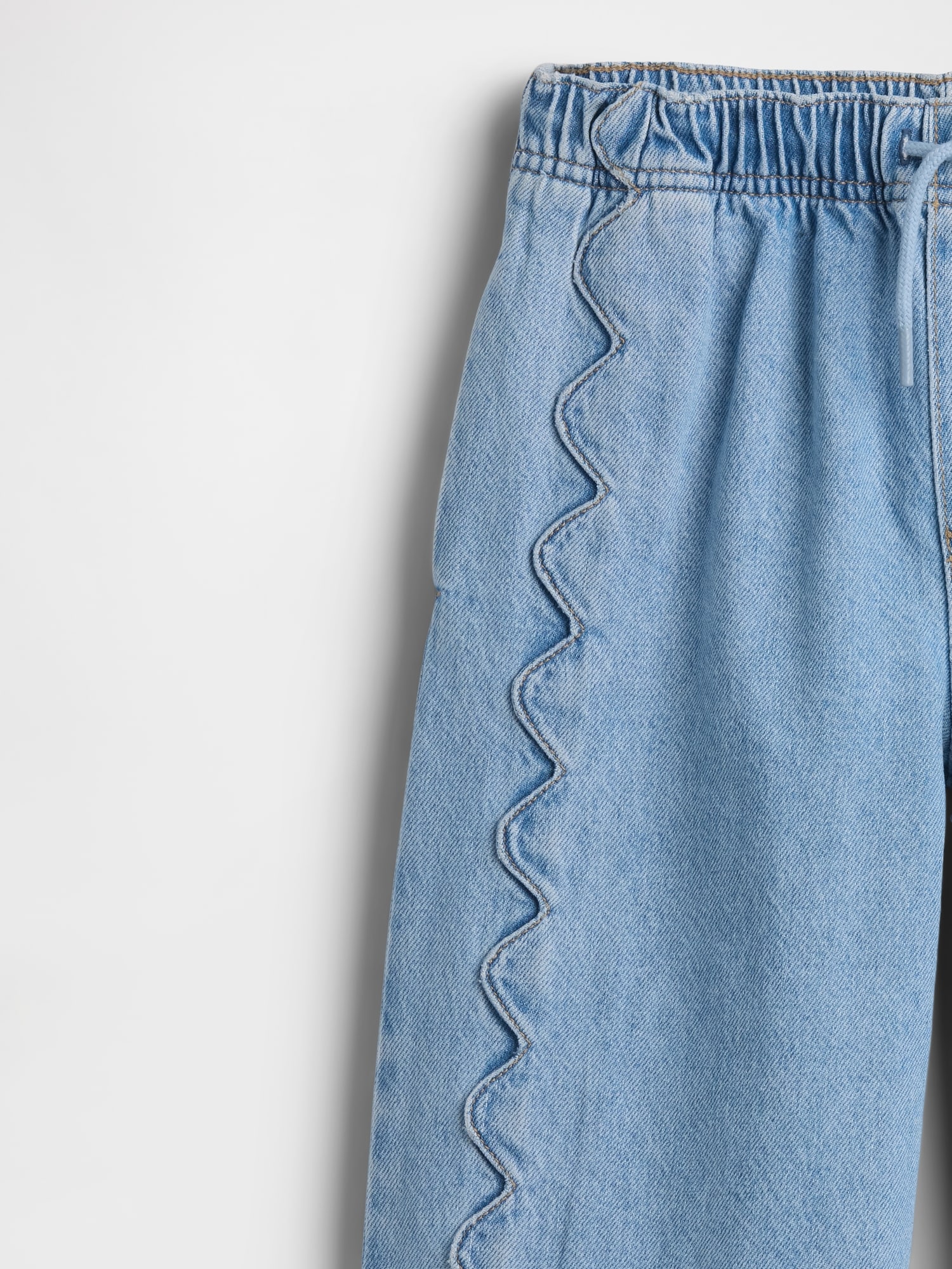 ハイライズ ストライド イージーウエスト ワイド アンクルデニム (キッズ)-4