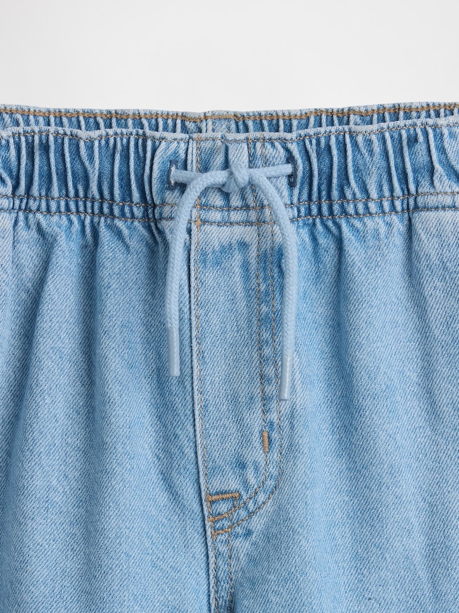 ハイライズ ストライド イージーウエスト ワイド アンクルデニム (キッズ)-5