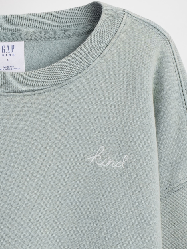 ヴィンテージソフト ウェッジ クルーネック スウェットシャツ (キッズ)-5
