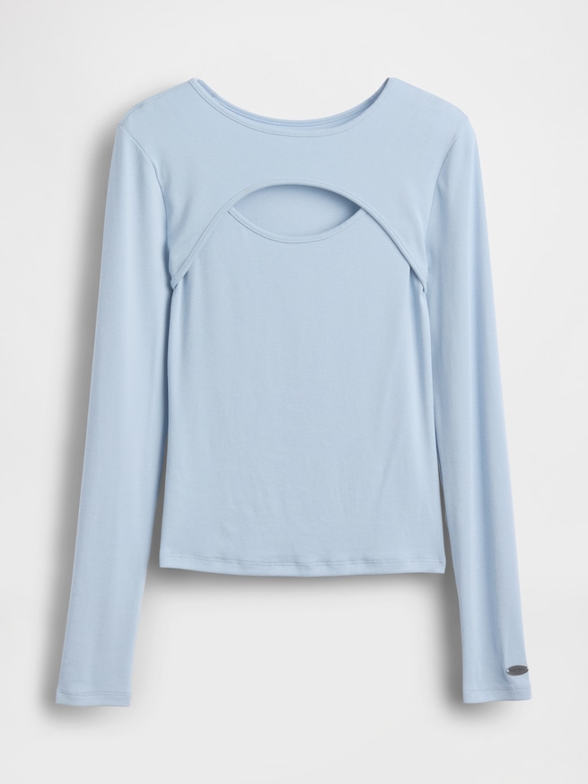 モダン カットアウトTシャツ-5