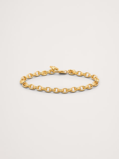 BRACELET À PETITS MAILLONS OVALES DOUBLES