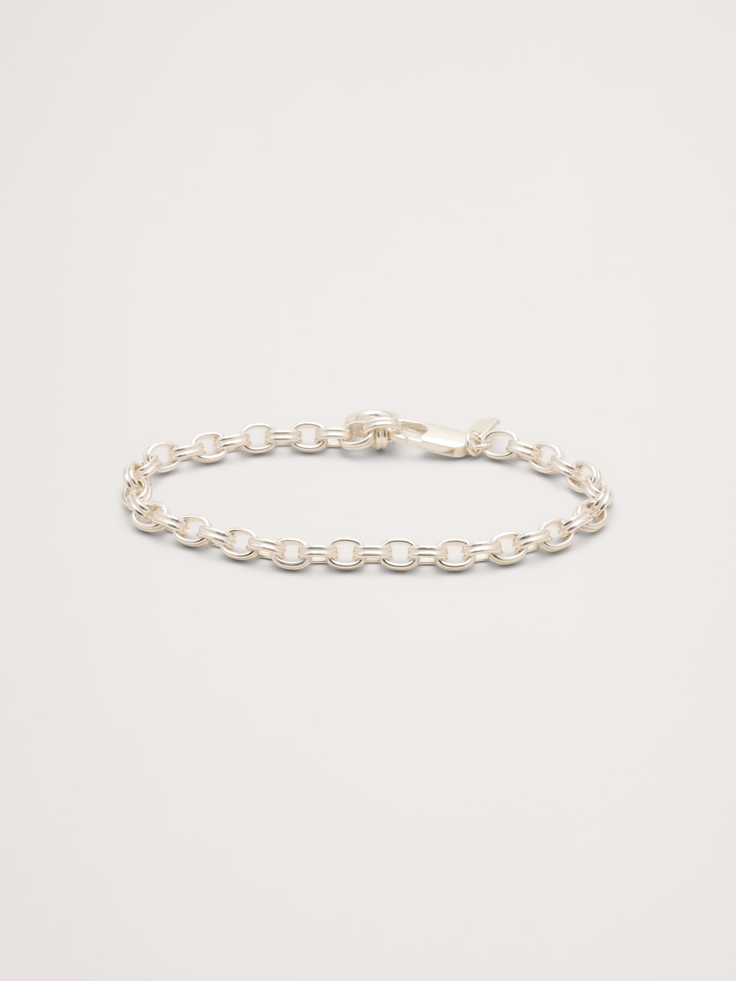 ミニ ダブル オーバル リンクチェーン ブレスレット-0
