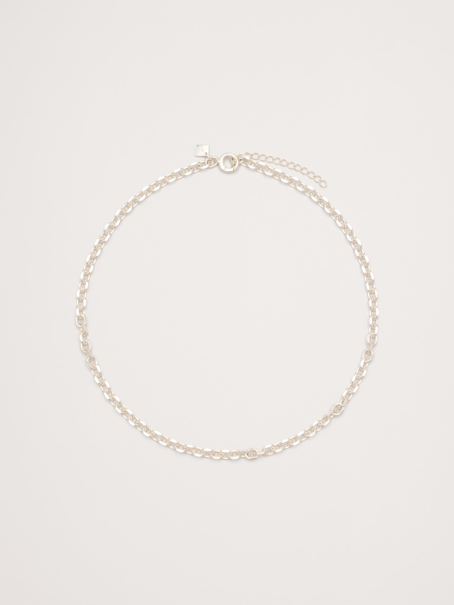ミニ オーバル リンクチェーン ネックレス-0