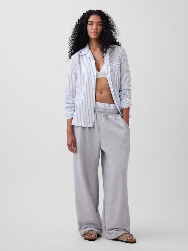 ポプリン パジャマシャツ-1