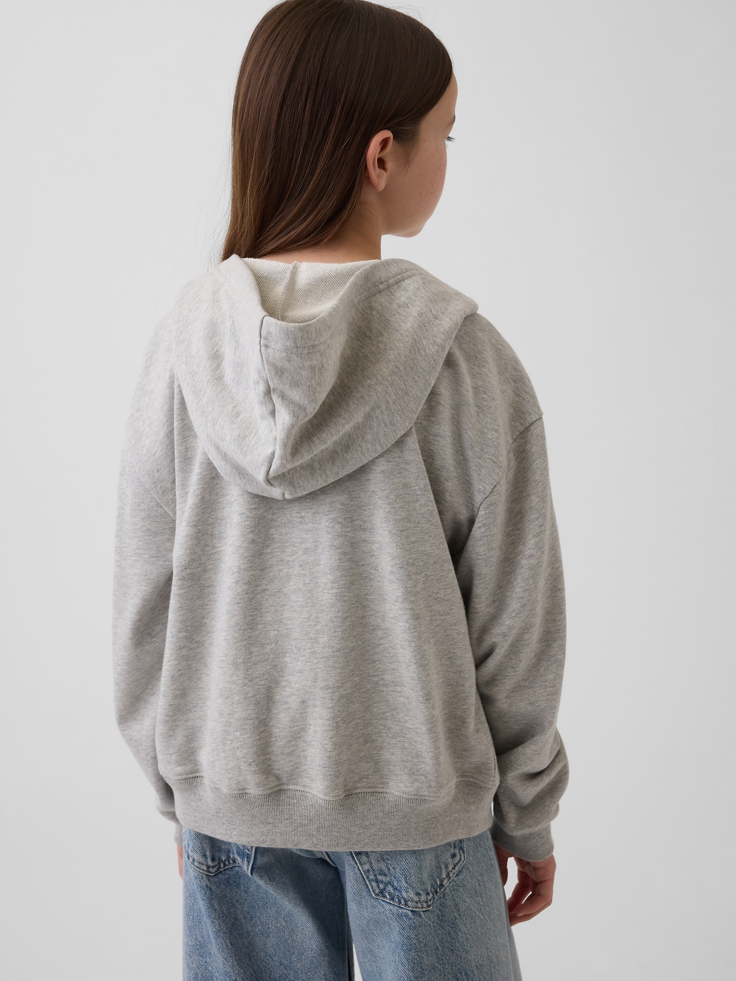 リラックスフィット GAPロゴ ジップアップパーカー (キッズ)-2