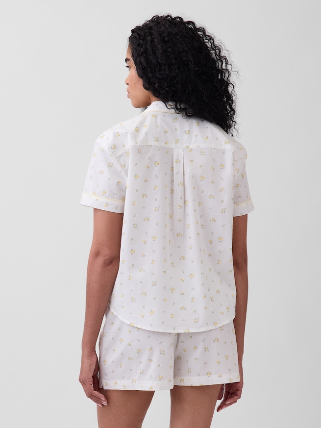 ポプリン パジャマシャツ-2