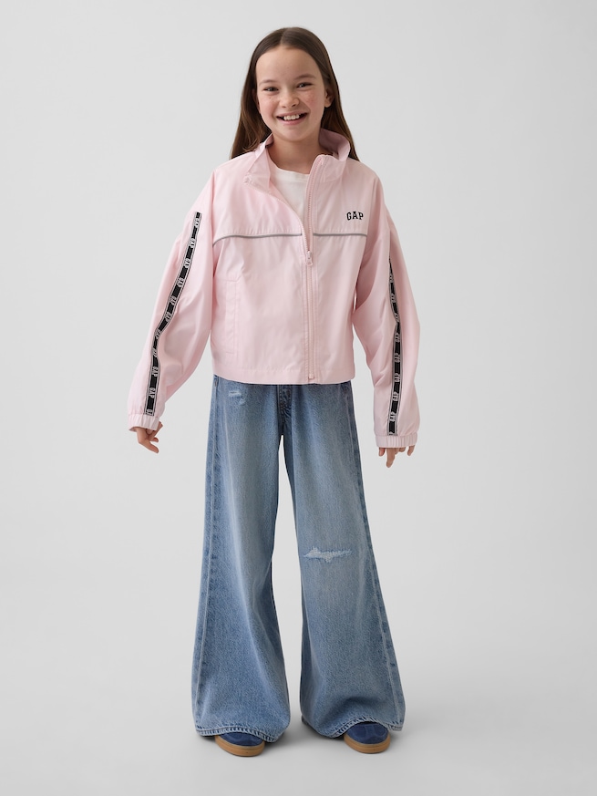 リラックスフィット ウィンドブレーカージャケット (キッズ)-3