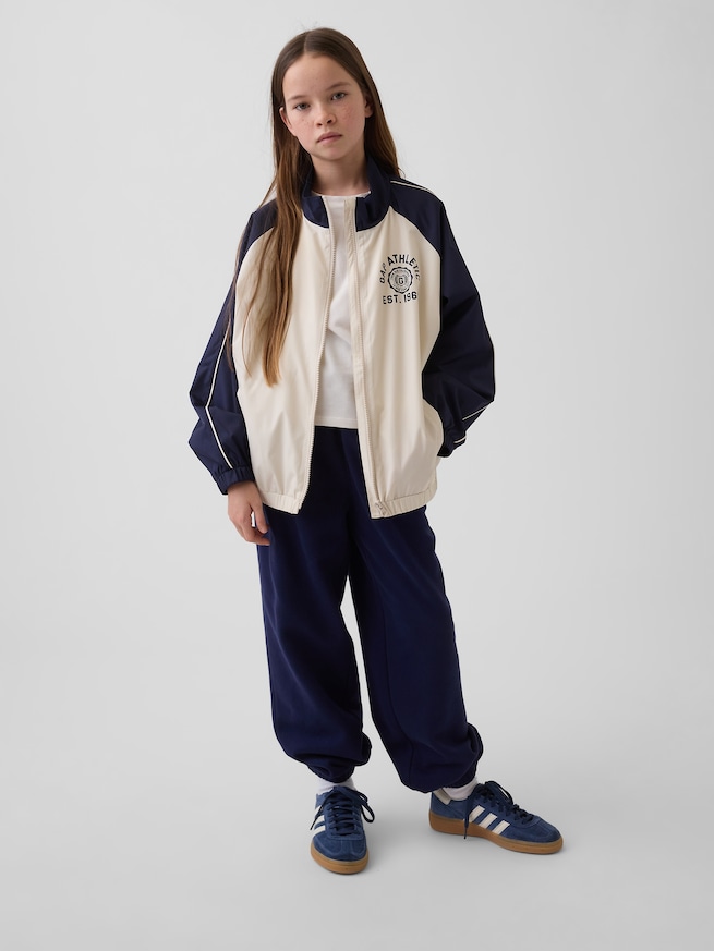 GAP Athleticロゴ ウィンドブレーカー ジャケット (キッズ)-3