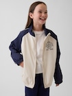 GAP Athleticロゴ ウィンドブレーカー ジャケット (キッズ)-0