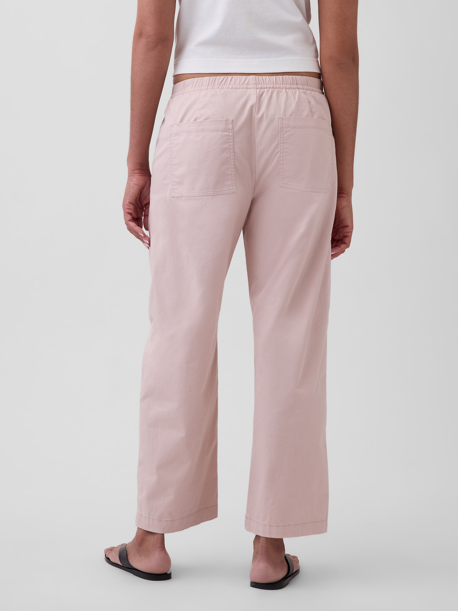 ハイライズ イージーウエスト バレルカーキパンツ-3