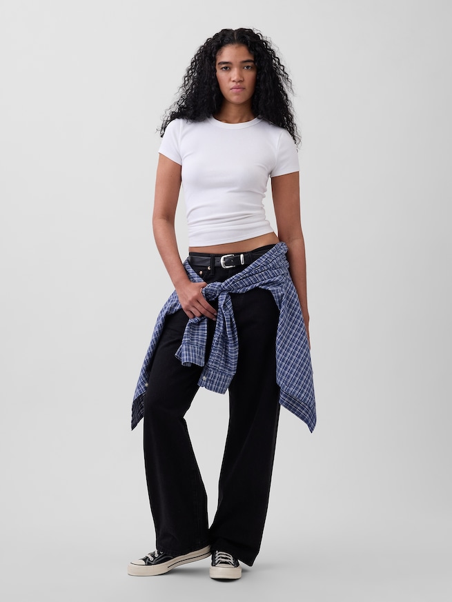 モダン クルーネックTシャツ-1