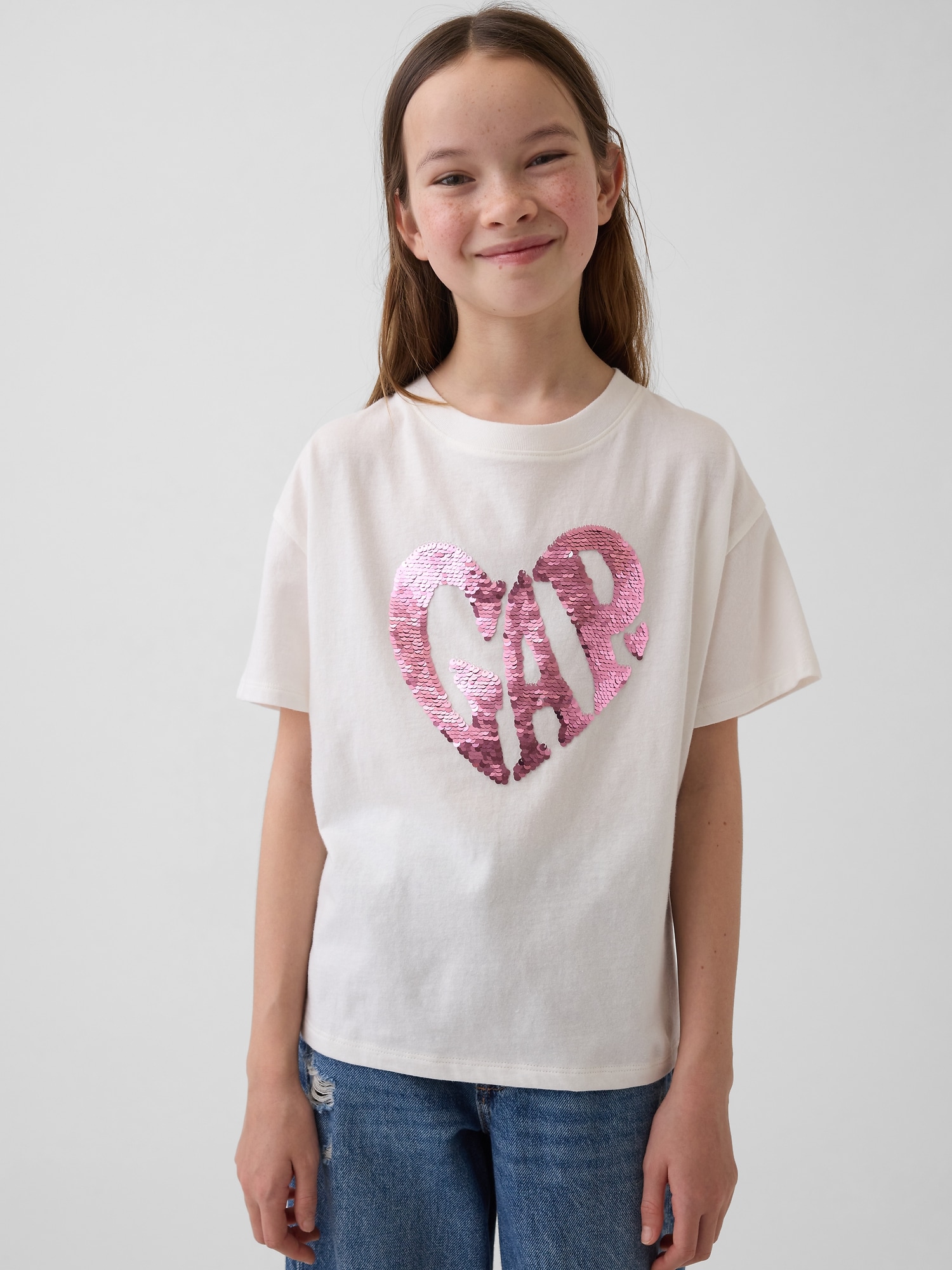 オーバーサイズ フリッピースパンコール グラフィックTシャツ-0