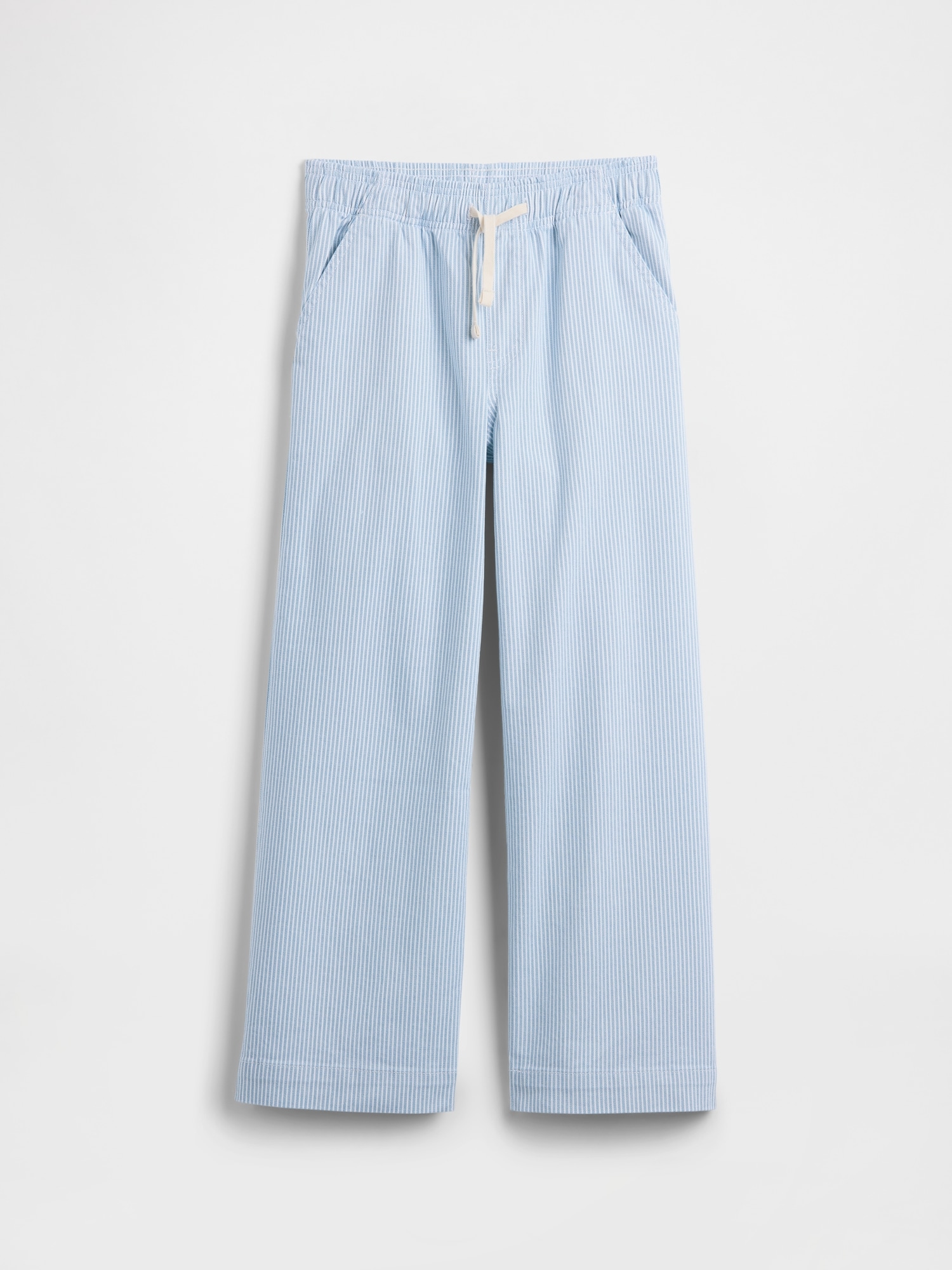 Kids Stripe Pull-On Wide-Leg Pants