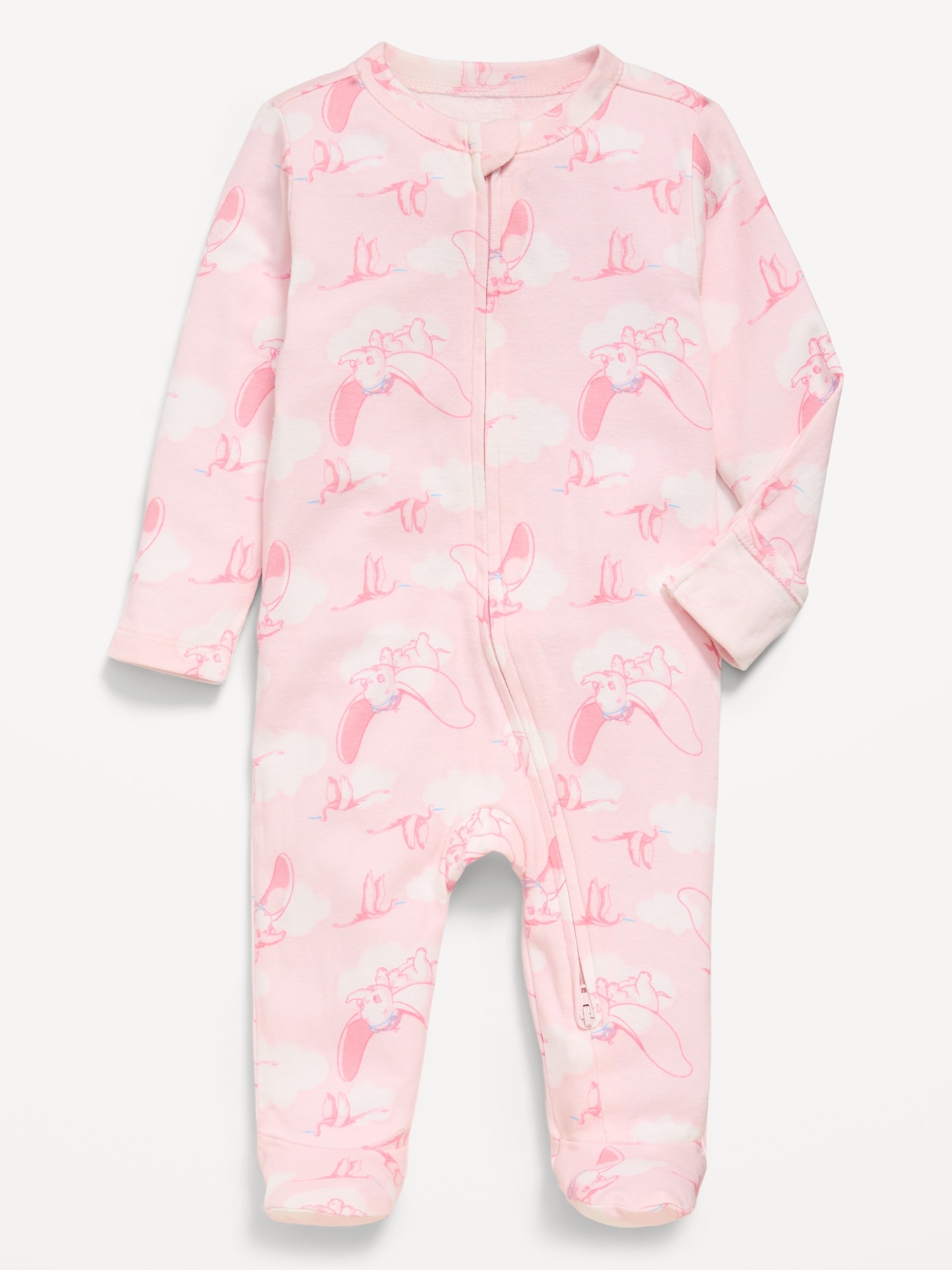 UNE-PIÈCE NUIT OU JEU À PIEDS À GLISSIÈRE BIDIRECTIONNELLE DUMBO DE DISNEY© POUR BÉBÉ