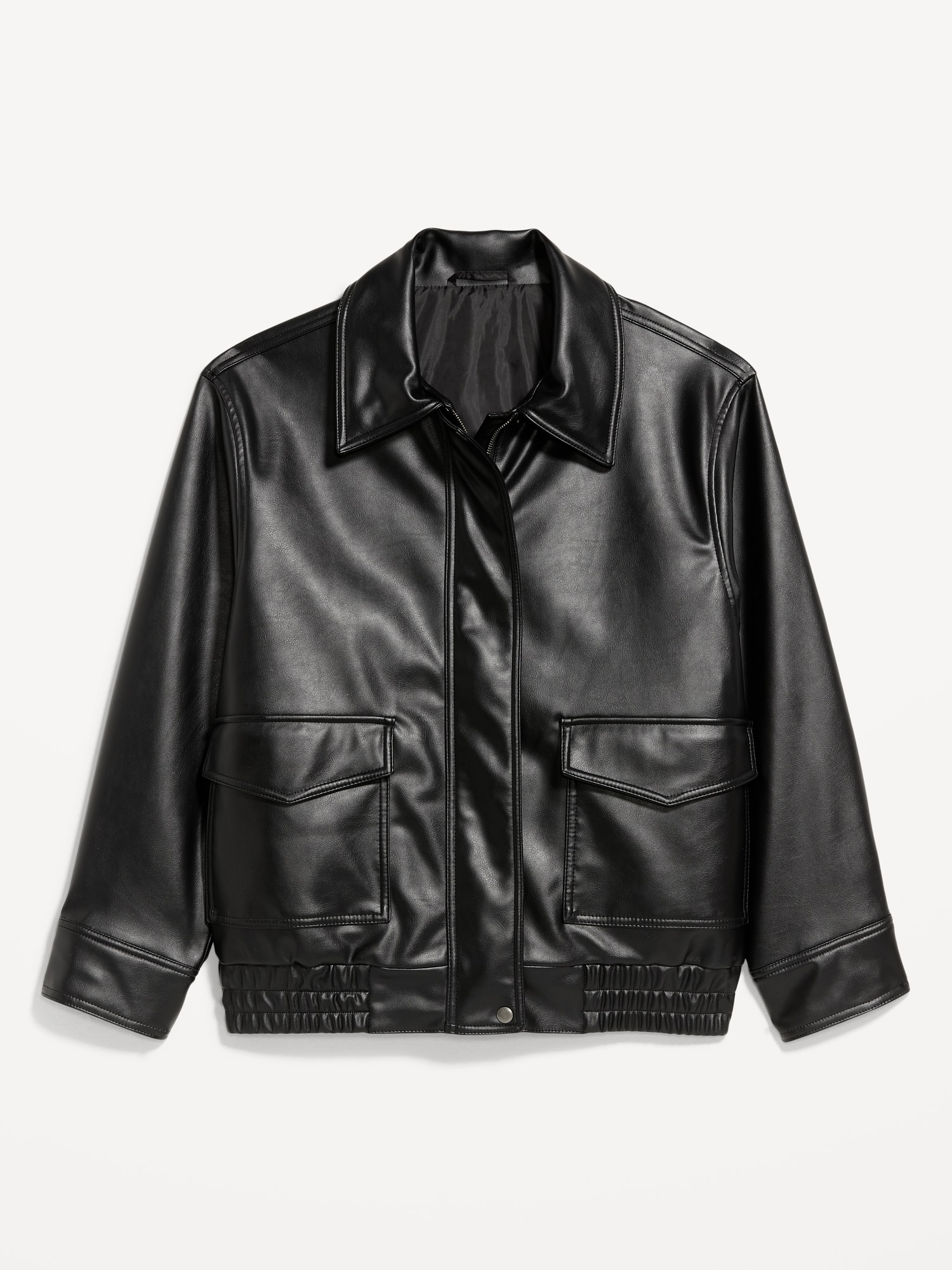 ジャケット・アウター StJohn'sBay leather bomber Jkt old gap St John's Bay Black Leather Bomber Jacket XLT | eBay