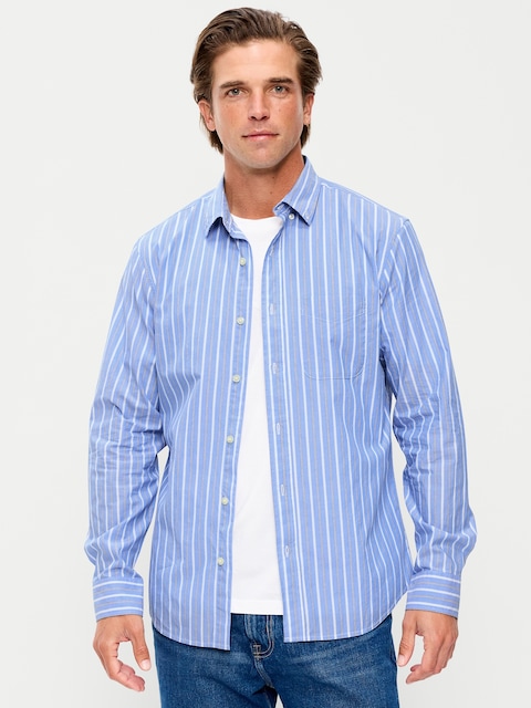 CHEMISE PASSE-PARTOUT À COUPE ÉTROITE À MOTIF