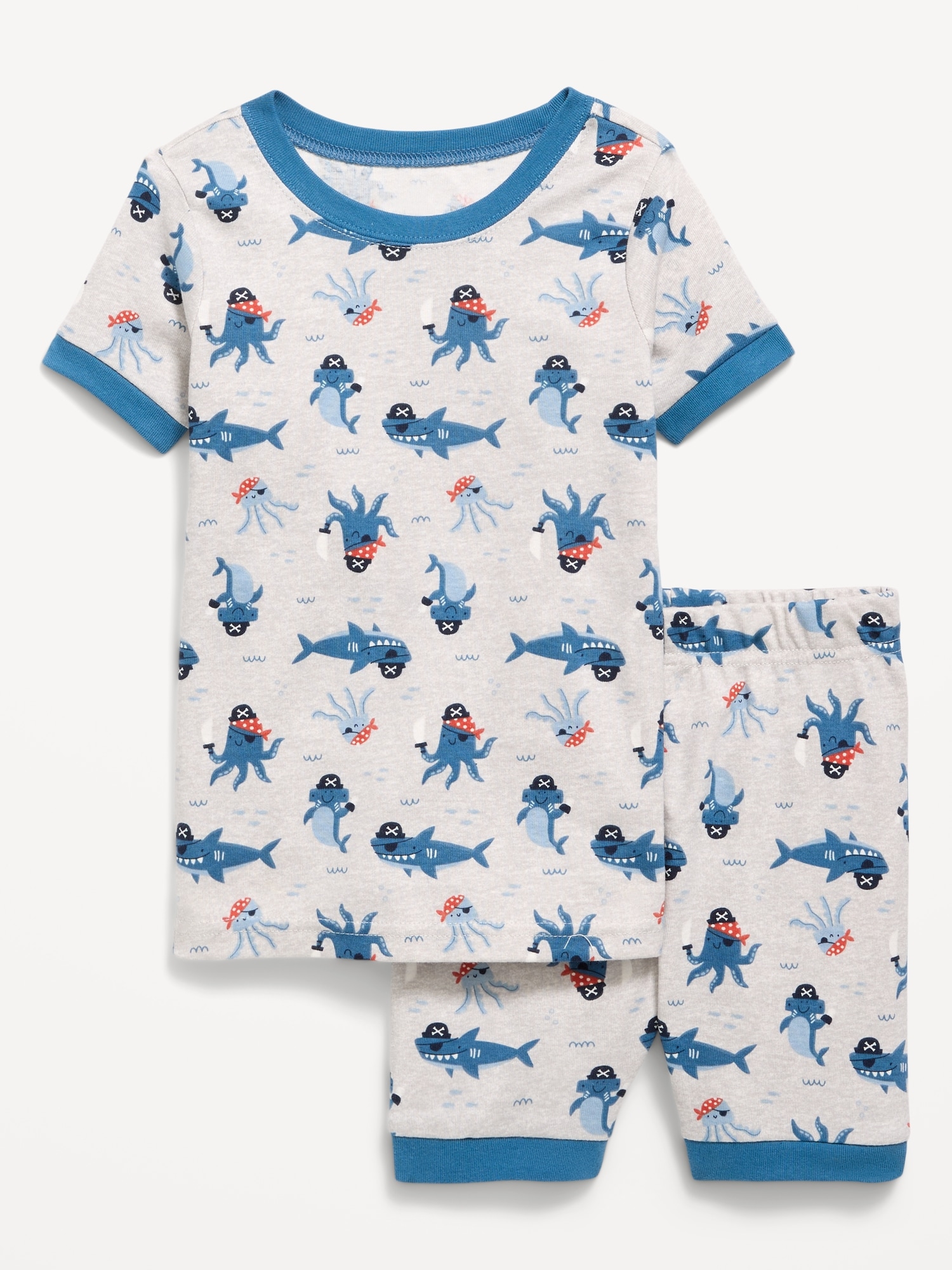 Printed Snug-Fit Pajama Set for Toddler & Baby
