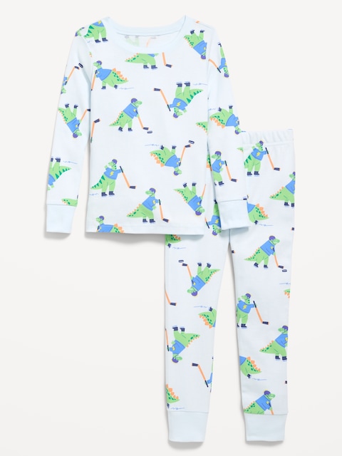 Snug-Fit Printed Pajama Set for Toddler & Baby