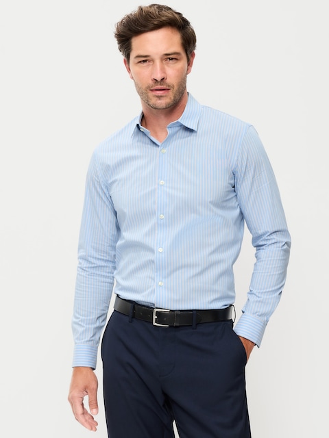CHEMISE HABILLÉE EMBLÉMATIQUE PRO PERFORMANCE, COUPE ÉTROITE