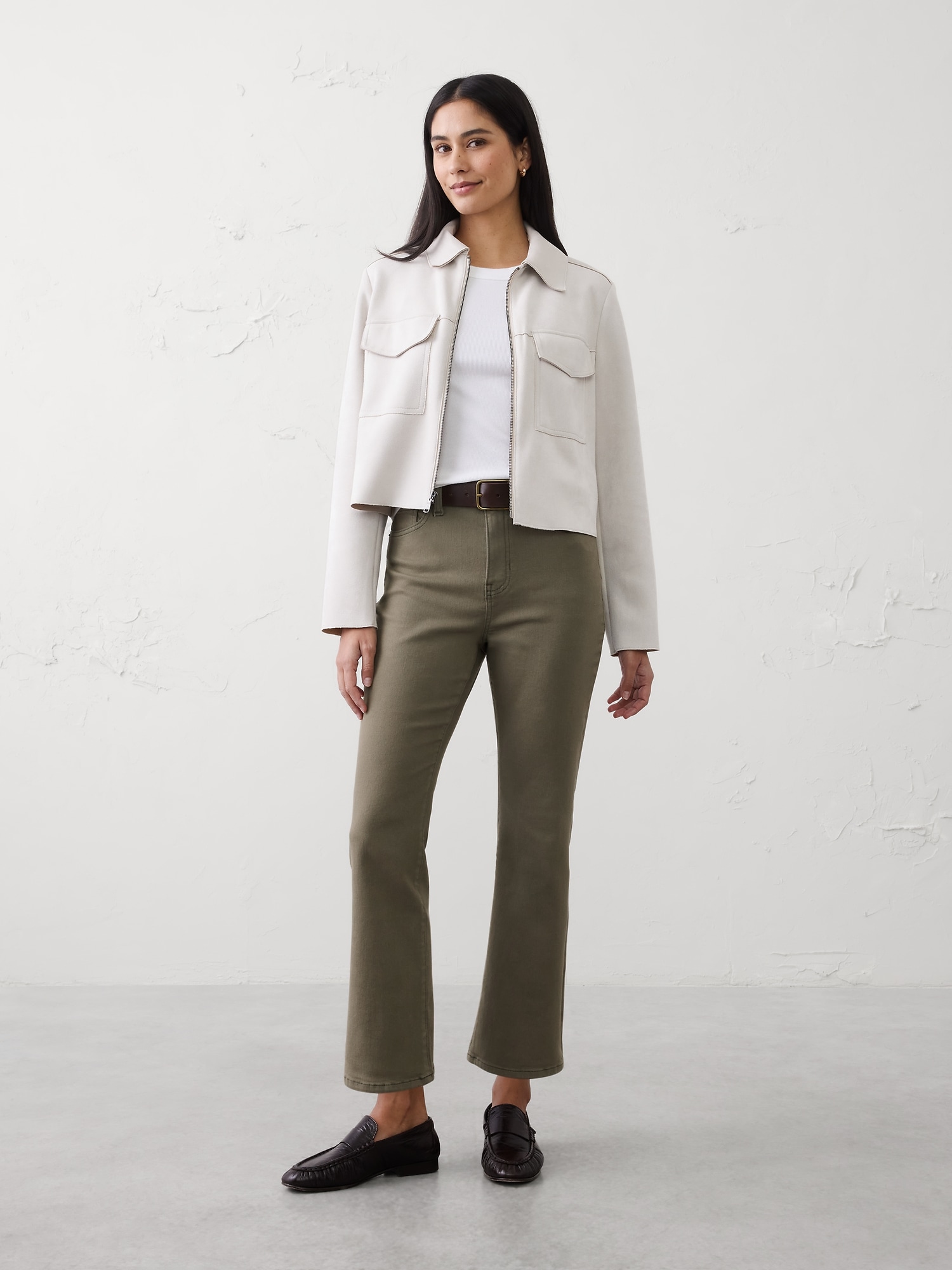 Bootcut High-Rise Cropped Jean