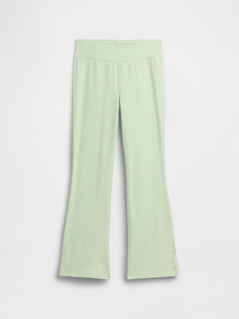 Kids Pull-On Stretch Jersey Flare Leggings
