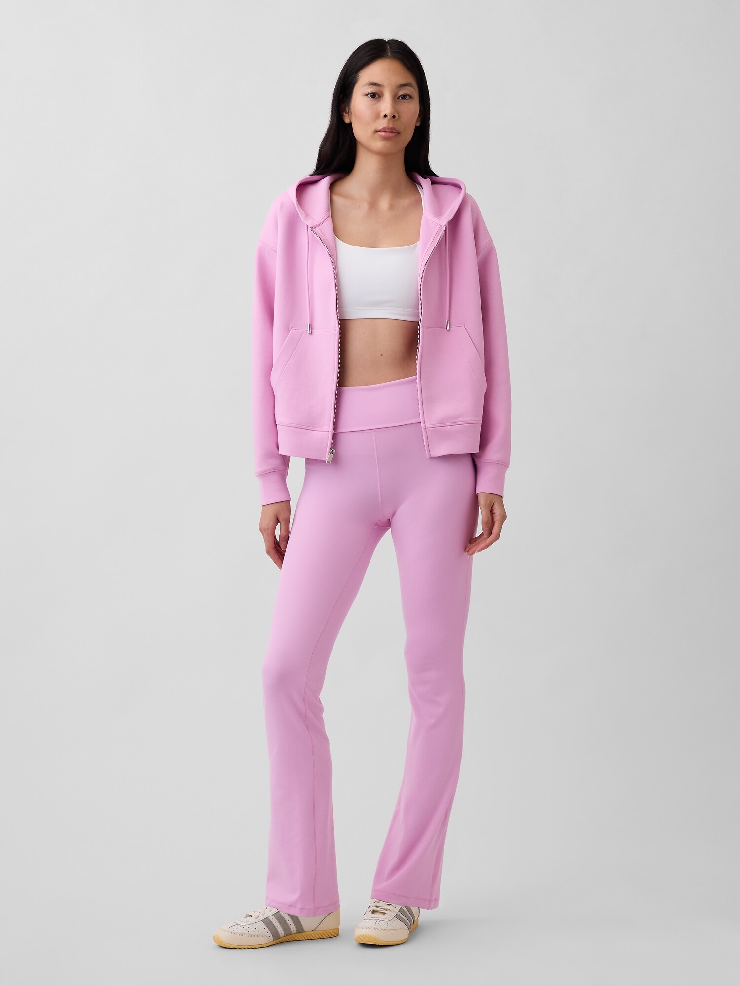 GapFit オーバーサイズ ジップアップパーカー-1