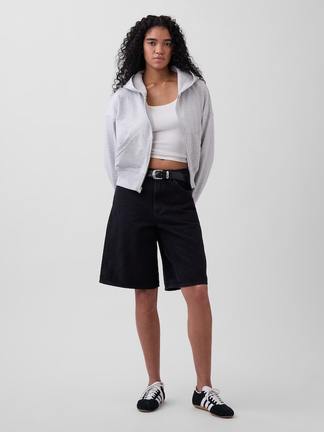 ヴィンテージソフト フレンチテリー ジップアップパーカー-1