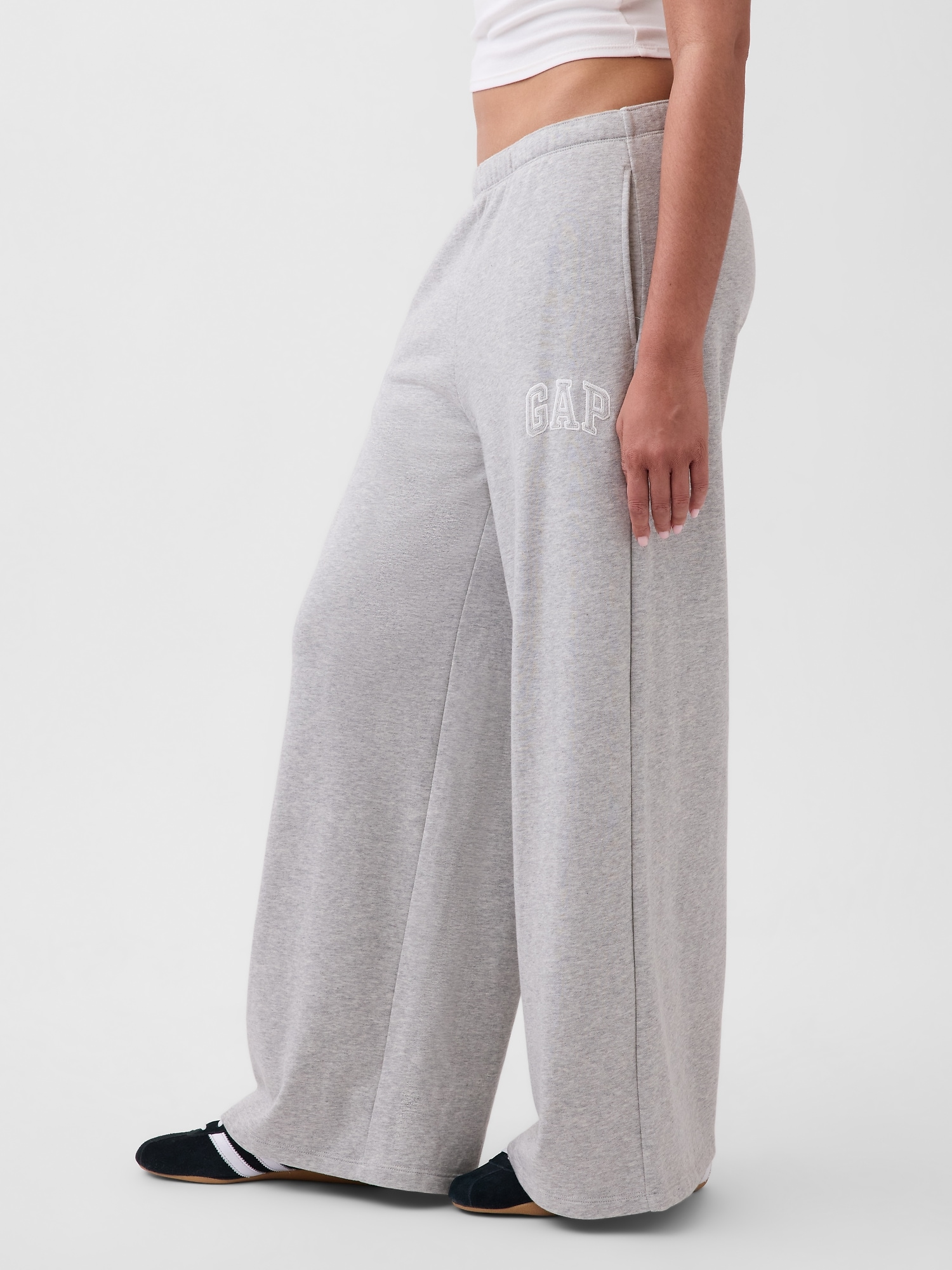 ふーページ Gap公式オンラインストア | GAPロゴ フレンチテリー ワイドパンツ