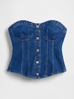 Gap &times; HFR デニム コルセットトップス by Atelier Ndigo-5