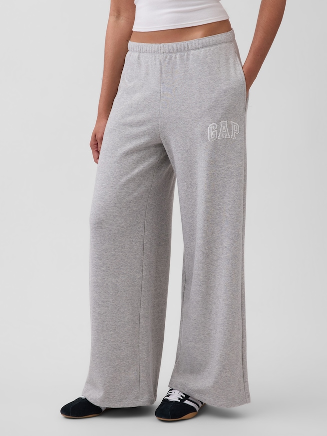 GAPロゴ フレンチテリー ワイドパンツ-1