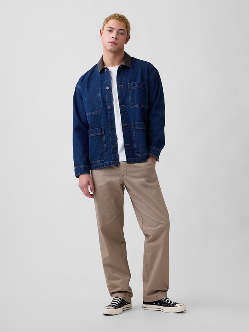 リラックスフィット カーキパンツ